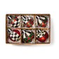 MacKenzie-Childs Tartan Glass Large Ball Ornaments, Set of 6