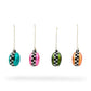 Confetti Macaroon Glass Ornaments, Set of 4