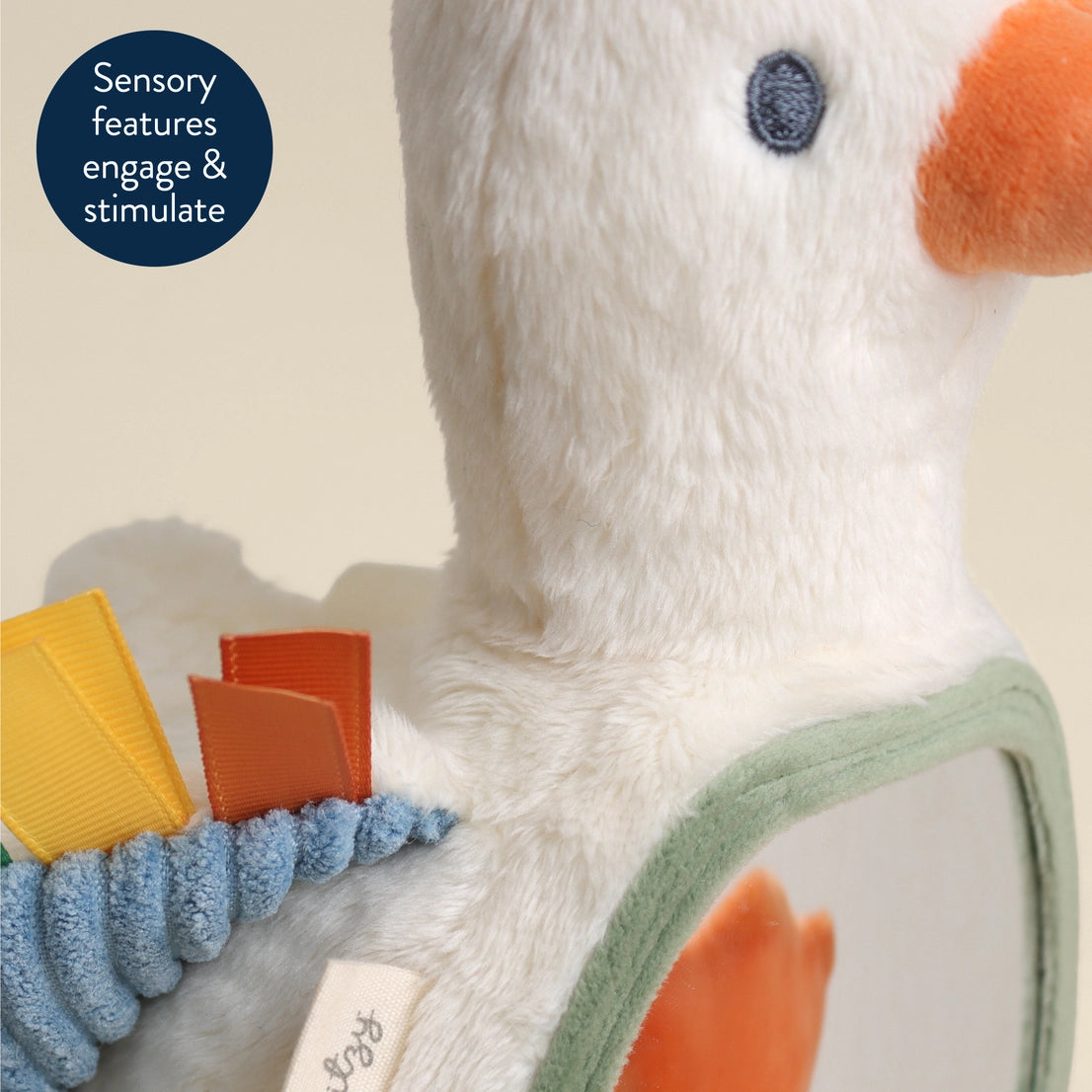 Itzy Ritzy  Itzy Bitzy Mirror™ Sensory Tummy Time Mirror - Goose