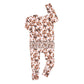 Blaire Bows Ruffle Zip Bamboo One Piece Football Baby Outfit