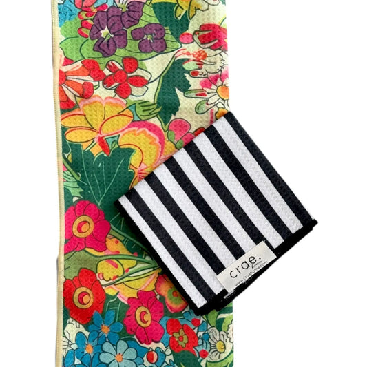 Crae.Home Camellia/Betsy: Double Sided-Hand Towel Washcloth Set