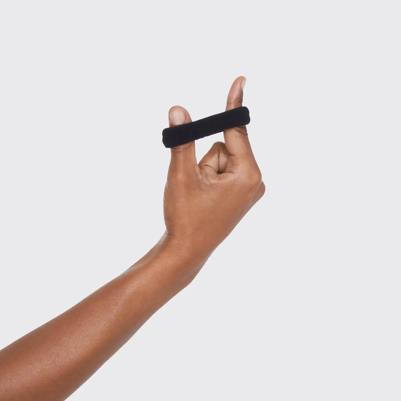 KITSCH Recycled Nylon Thick Hair Elastics 6pc Set- Black