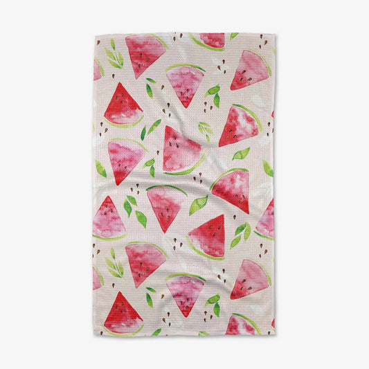 Geometry Watermelon Slice Tea Towel