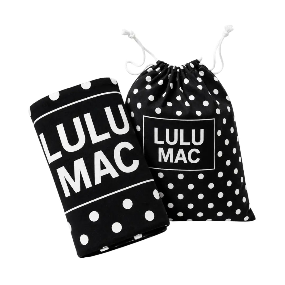 Black/White Dot Xl Beach Towel