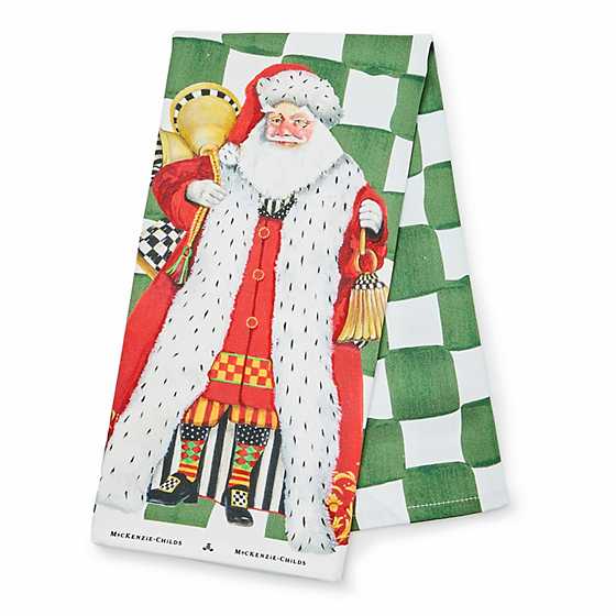 MacKenzie-Childs Westminster Santa Dish Towel