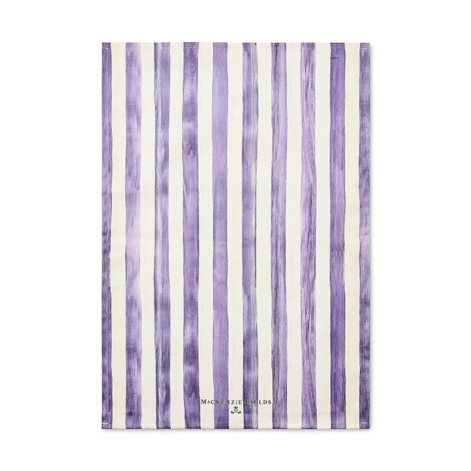 Violet Stripe Printed Dish Towel
