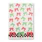 Holiday Bow Printed Dish Towel