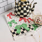 Holiday Bow Printed Dish Towel
