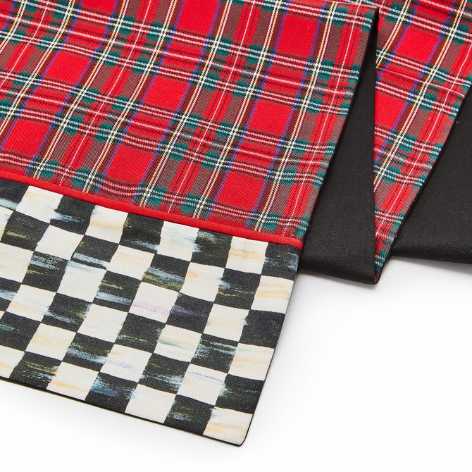 Red Tartan Check Table Runner