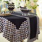 MacKenzie-Childs Courtly Check Black Table Runner