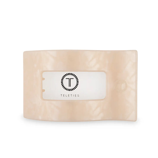TELETIES Flat Rectangle Hair Clip | Large | Soft Surf