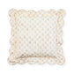 Mocha Check Reversible Scalloped Throw Pillow