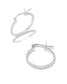 KENDRA SCOTT Beaded 20mm Hoop Earrings in Sterling Silver