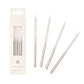 White & Silver Birthday Candles - 16 Pack