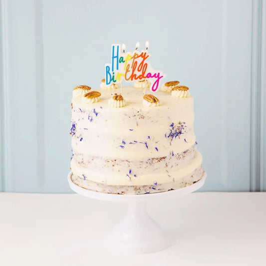 Rainbow Happy Birthday Candle | Cake Candles