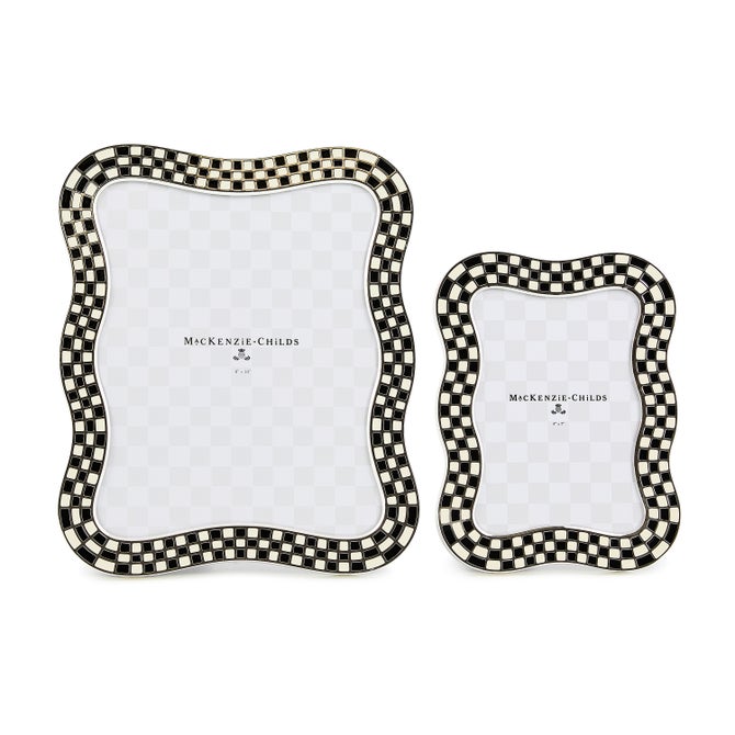 Wavy Check Silver Plated 8" x 10" Frame