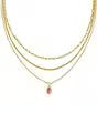 KENDRA SCOTT Mini Elisa Triple Strand Short Multi Strand Necklace