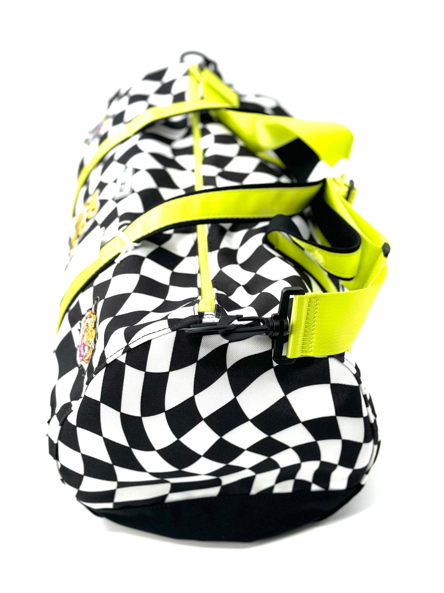 Kids Checkered Print Duffle Bag