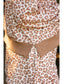Printed Terry Skort Set- Leopard