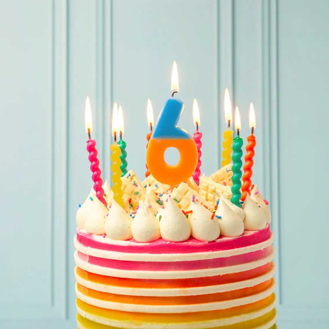 Twirl Birthday Candles - 8 Pack