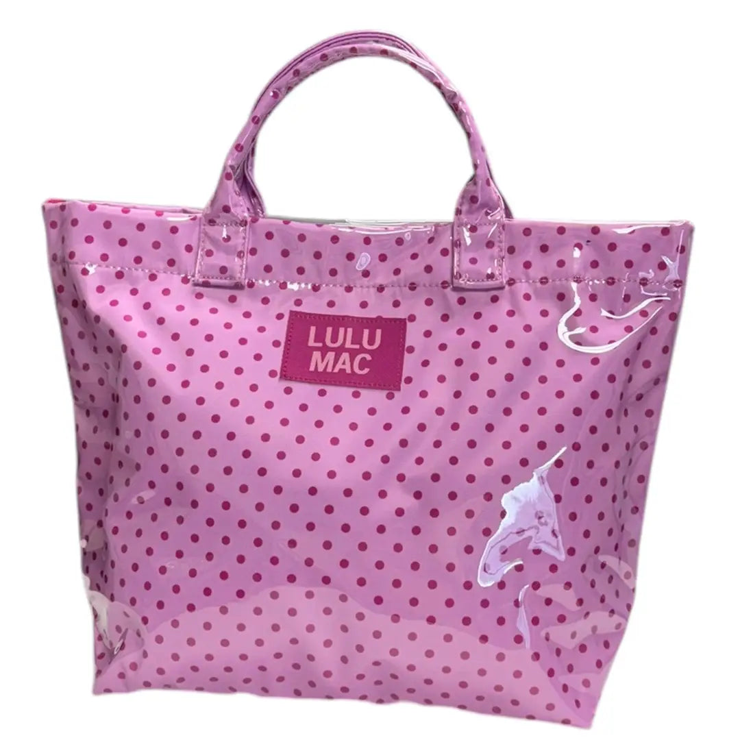 Tote Bag Light Pink/Hot Pink Dot