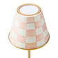 MacKenzie-Childs Rosy Check LED Rechargeable Cafe Table Lamp