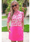 Solid Neon Pink Skort