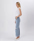 Mid Rise Cuffed Ankle Wide Jeans Lovervet by VERVET