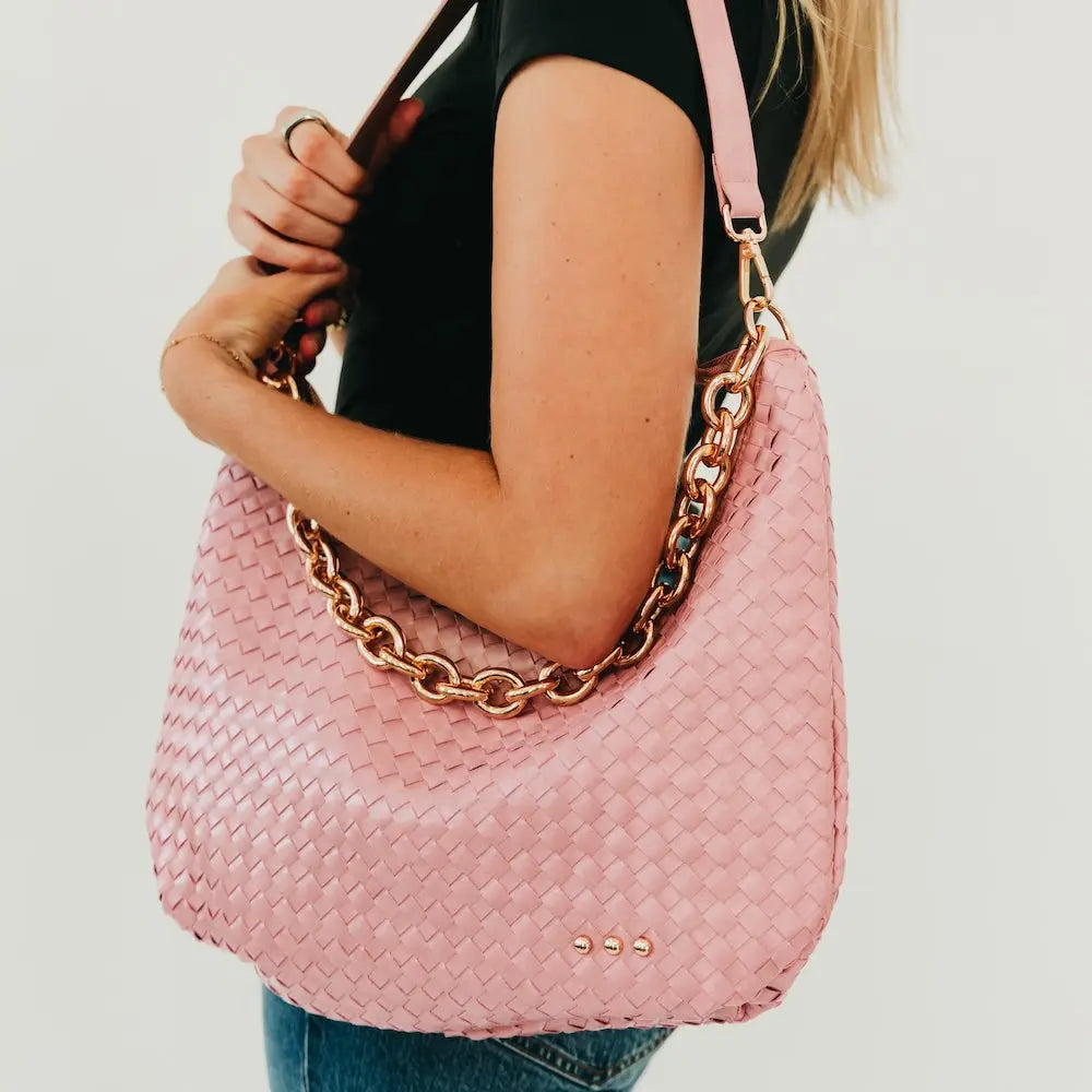 Slouchy Woven Shoulder Bag