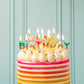 Rainbow Happy Birthday Candles | Cake Candle