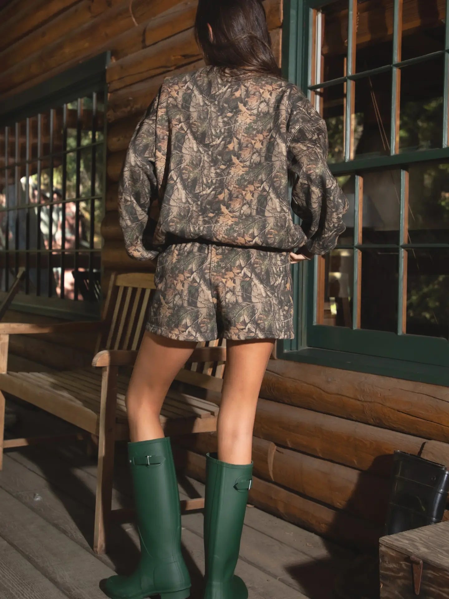 Camo Lounge Fleece Crew Neck Sweatshirt