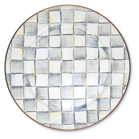 MacKenzie-Childs Sterling Check Serving Platter