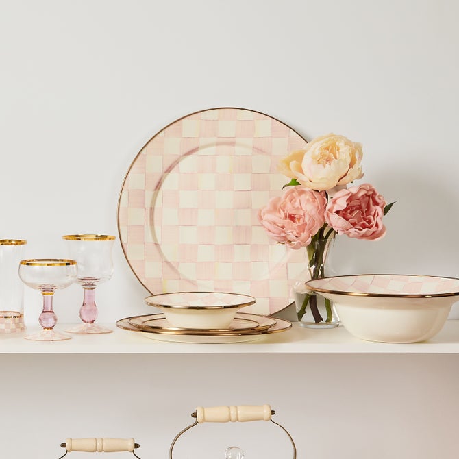 Rosy Check Charger/Plate
