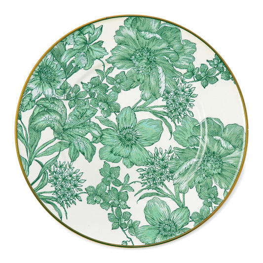 MacKenzie-Childs Emerald English Garden Salad Plate