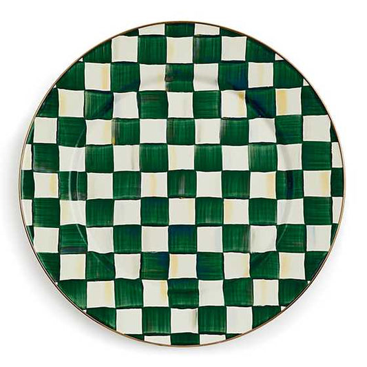 MacKenzie-Childs Emerald Check Serving Platter