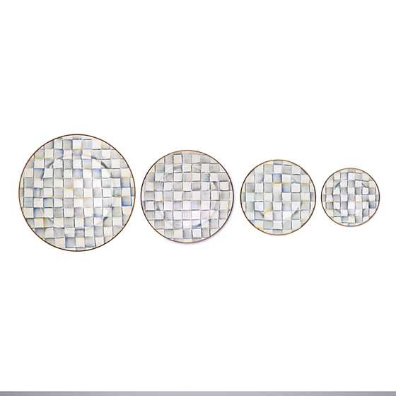MacKenzie-Childs Sterling Check Serving Platter