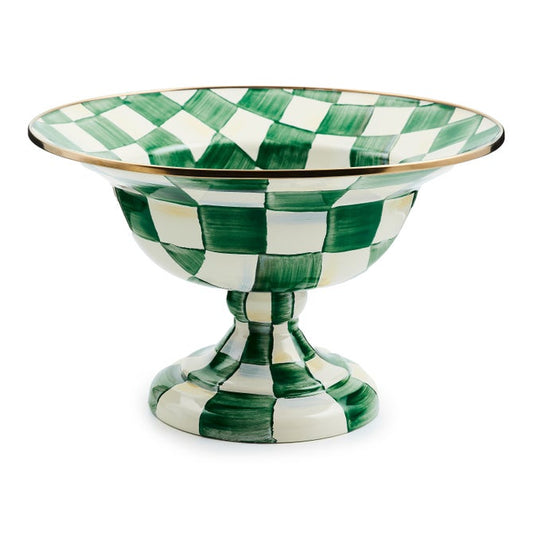 Emerald Check Large Compote