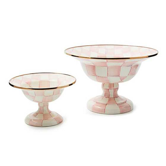 MacKenzie-Childs Rosy Check Small Compote