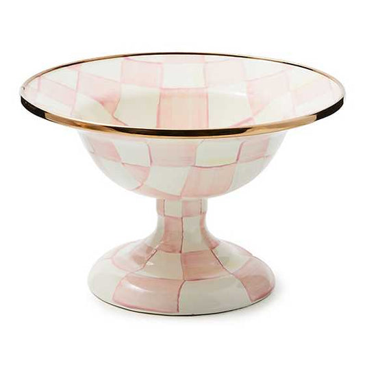 MacKenzie-Childs Rosy Check Small Compote