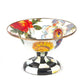 MacKenzie-Childs White Flower Market Small Compote