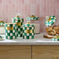 MacKenzie-Childs Emerald Check Small Canister