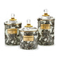 MacKenzie-Childs Sterling English Garden Enamel Canisters