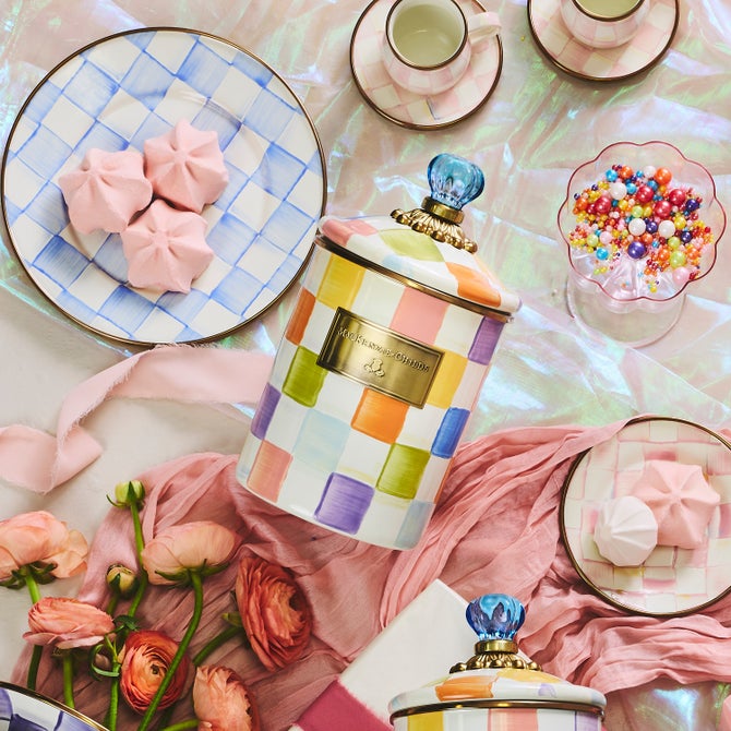 Confetti Check Medium Canister