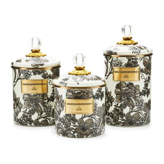 Sterling English Garden Enamel Canister