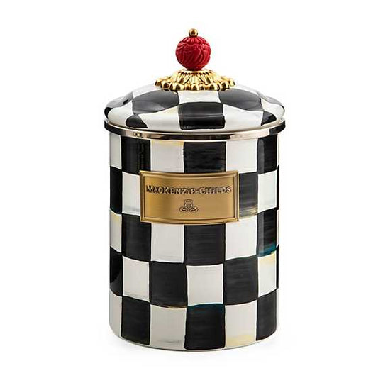 MacKenzie-Childs Courtly Check Medium Canister