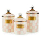 MacKenzie-Childs Rosy Check Medium Canister