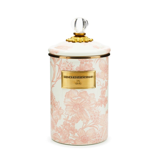 Rosy English Garden Large Canister