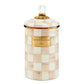 MacKenzie-Childs Mocha Check Large Canister