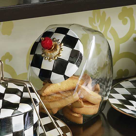 MacKenzie-Childs Cookie Jar with Courtly Check Lid