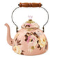 Wild Rose Mauve 3 Quart Tea Kettle